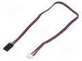 Cable; black,red,blue; Gravity; 300mm; JST,servo; 10pcs; Cores: 3 DFROBOT DF-FIT0031