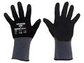 Protective gloves; Size: 7,S; black; nitryl,polyamide; Oil WONDER GRIP WG-510-S/07