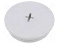 Stopper; M32; 1.5; IP68; polyamide; light grey; Entrelec; 8mm TE Connectivity 1SNG620028R0000