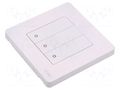 Switch; ZigBee® 3.0; plaster embedded; No.of butt: 3; white MOES SR-ZT3-W