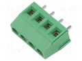 Connector: PCB terminal block; terminal; VI; 16A; 300V; PIN: 4; 1x4 AMPHENOL ANYTEK VI0401550000G
