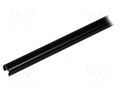 Cover for LED profiles; white; 1m; KA-11A; push-in KLUŚ K-B17076F-1M