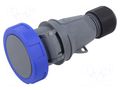 Connector: AC supply 3-phase; plug; female; 16A; 250VAC; IP&S; IP67 AMPHENOL 2CMA101119R1000