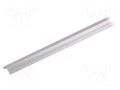 Profiles for LED modules; milky; L: 1m; SLASH8; polycarbonate TOPMET TOP-SLASH8-1M