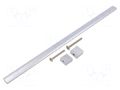 Holder; aluminium; natural; H: 30.5mm; L: 340mm; W: 15.5mm; handle GTV Poland GTV-UA-B0-311320