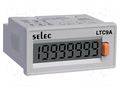 Meter: counter; digital,mounting; on panel; LCD; 7,5 digit; 0.05% SELEC LTC9A-CE