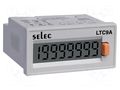 Meter: counter; digital,mounting; on panel; LCD; 7,5 digit; LT9A SELEC LTC9A-CE
