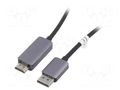 Cable; DisplayPort plug,HDMI plug; 1.8m; black; metal DIGITUS DB-340305-018-S