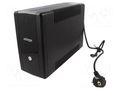 Power supply: UPS; 900W; 1.5kVA; 220V; 115x320x220mm; Schuko x4 GEMBIRD EG-UPS-H1500