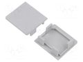 Cap for LED profiles; grey; LIPOD KLUŚ K-C24004C02