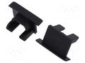 Cap for LED profiles; black; PDS-NK KLUŚ K-C24338C07