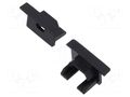 Cap for LED profiles; black; PDS-NK; with hole KLUŚ K-C24338C07TW