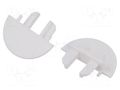Cap for LED profiles; white KLUŚ K-C24427C10