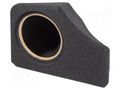 Car loudspeaker enclosure; MDF; black melange; textil; 200mm BASSER OBGL.MERCEDES.15L