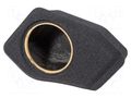 Car loudspeaker enclosure; MDF; black melange; 200mm; Toyota BASSER OBGL.TOYOTA.08R