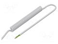 Wire: coiled; 4x0.15mm2; unshielded; PUR; white; 300V; 0.5m; 2m SIMECH SPT00060B