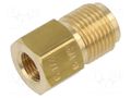 Brass; Mount.elem: thread adapter; Int.thread: G 1/4" PNEUMAT 257.24