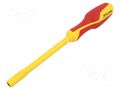 Screwdriver; insulated; 6-angles socket; HEX 6mm BETA BE943MQ/6