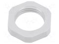 Nut; NPT1/2"; polyamide; light grey; Thread: inch,NPT; with flange LAPP LP-53019310