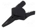 Crocodile clip; 20A; black; Grip capac: max.34.5mm; L: 100.8mm CAL TEST CT4409-0