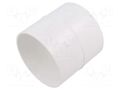 Accessories: round duct connector; white; ABS; Ø100mm DOSPEL S.A. 007-0221