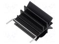 Heatsink: extruded; grilled; TO220; black; L: 35mm; W: 20mm; H: 28mm ALUTRONIC CK960/35/SE