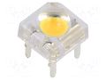 LED Super Flux; white warm; 7.62x7.62mm; 22000÷25000mcd; 33÷38lm OPTOSUPPLY OSM5XAZ2C1P