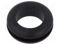Grommet; Ømount.hole: 27mm; Øhole: 21mm; black; -40÷125°C; EPDM ESSENTRA ESS-10284957