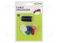 Hook and loop fastener; L: 170mm; W: 20mm; 6pcs. Goobay GOOBAY-70350