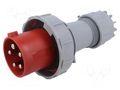 Connector: AC supply; plug; male; 63A; IEC 60309; IP67; PIN: 5; 400V TAIZHOU BAOLUDA ELECTRIC QX-1114