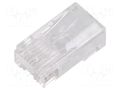 Connector: RJ45; plug; PIN: 8; Cat: 6; pass through; 8p8c; for cable QOLTEC 54544