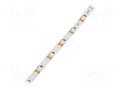 LED tape; white; 2835; LED/m: 120; 8mm; IP33; 120°; 9.6W/m; CRImin: 80 POS HQS-96120W-12-5M