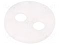 Spacer sleeve; LED; Øout: 6.4mm; ØLED: 3mm,5mm; L: 1.3mm; white BIVAR 450-050