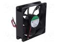 Fan: DC; axial; 24VDC; 92x92x25mm; 93.24m3/h; 40.3dBA; ball; 3400rpm SUNON EF92252BX-A99