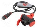 Transition: adapter cable; 2P+PE; 230VAC; 16A; PIN: 3 PCE 4670002