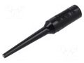 Measuring tip; 3A; black; Tip diameter: 1.02mm; Socket size: 4mm POMONA POM-3560-0