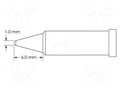 Tip; conical; 1mm; for soldering station METCAL GT4-CN0010P