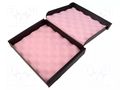 Container: box; with foam lining; ESD; black; cardboards EUROSTAT GROUP ERS-254020210