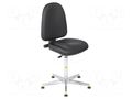 Cleanroom acces: chair; black; 460x430mm; 575÷830mm; 440x510mm RT WORK CLEANR-CHAIR-03