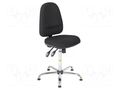 Chair; ESD; Seat dim: 460x430mm; Back dim: 440x510mm; 625÷880mm RT WORK ESD-CHAIR14/S