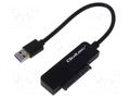 USB to SATA adapter; PnP; SATA 22pin female,USB A plug; 0.19m QOLTEC QOLTEC-52268