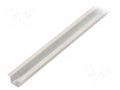 Profiles for LED modules; white; 1m; LARKO; aluminium; varnished KLUŚ K-A05552L10OD-1M