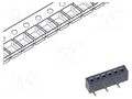 Connector: pin strips; socket; female; PIN: 6; SMT; vertical; 1mm GCT BC070-06-A-1-L-C