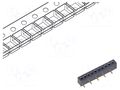 Connector: pin strips; socket; female; PIN: 8; SMT; vertical; 1mm GCT BC070-08-A-1-L-C