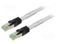 Patch cord; RJ45 plug,both sides; S/FTP; Cat 8; stranded; Cu; LSZH Goobay GOOBAY-55134