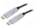 Cable; HDMI plug,both sides; 30m; black Goobay GOOBAY-65568