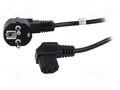 Cable; 3x1mm2; PVC; 3m; black; 16A; 250V GOOBAY SN325-3/10/3BK