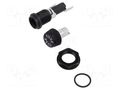 Fuse holder with cover; 6.3x32mm; 20A; on panel; black; HTB EATON/BUSSMANN BK-HTB-22I-R