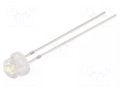 LED; cyan; 4.8mm; 100°; Front: convex; 2.9÷3.4VDC; No.of term: 2 OPTOSUPPLY OSC34L56A1A