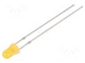 LED; orange; 3mm; 220÷330mcd; 40°; Front: convex; 2.1÷2.6VDC; 78mW OPTOSUPPLY OSO5JA3M44A